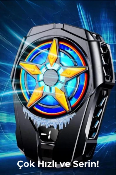 Sl-09 Telefon Ve Tablet Soğutucu Fan Işıklı Cep Telefonu Soğutma Fanı Radyatör Soğutucu - 3