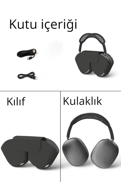 ARS-Airmax Çantalı Kablosuz Kulaküstü Bluetooth Kulaklık - 3