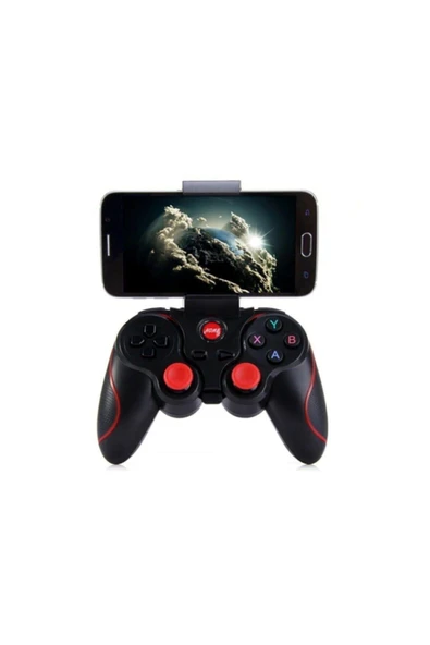 X3 Bluetooth Kablosuz Oyun Kolu Gamepad Telefon Tutucu Stand - 3