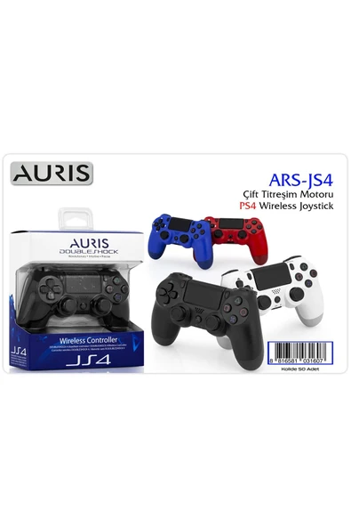 AURİS ARS-JS4 ÇİFT TİTREŞİM MOTORLU PS4 WİRELESS KABLOSUZ JOYSTİCK OYUN KOLU GAMEPAD