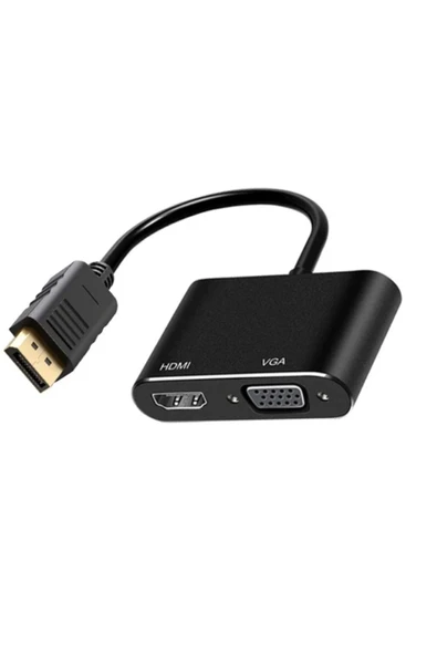 BİLİŞİM BURADA ZR723 DP TO HDMI+VGA ÇEVİRİCİ