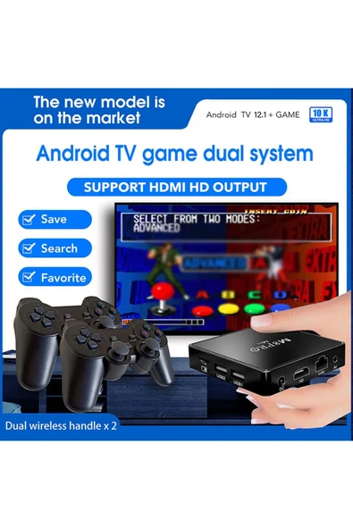 M8 PRO MINI Kablosuz 2.4G HD Arcade N64 Aile TV Mini Oyun P2 Kolu Klasik X2 Oyun Konsolu - 4