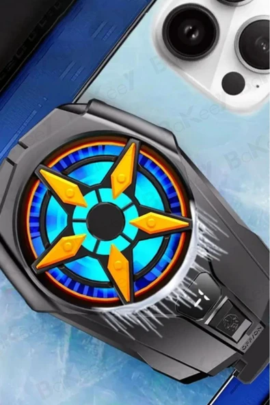 Sl-09 Telefon Ve Tablet Soğutucu Fan Işıklı Cep Telefonu Soğutma Fanı Radyatör Soğutucu - 4