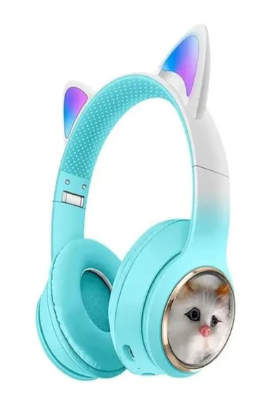 SW90 Bluetooth Renkli Kedi Kulaklık