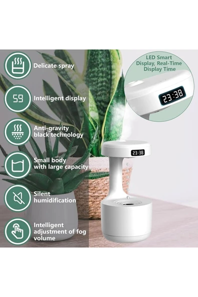 Bilişim Burada Anti-Yerçekimi Ultrasonik Nemlendirici Çift Kapanma Koruma Ev/Ofis için - 4