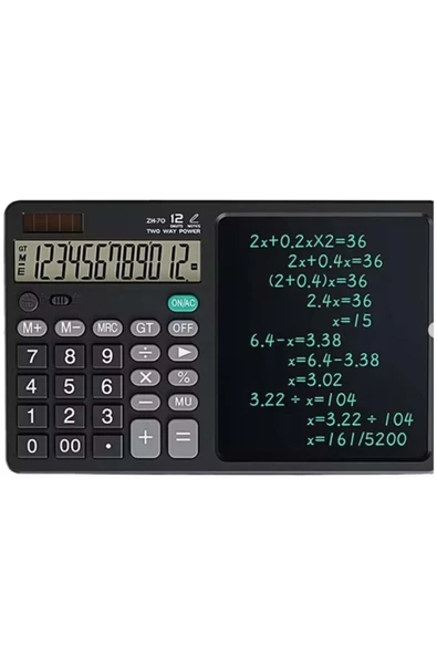 BİLİŞİM BURADA ZR900 SİYAH YAZI TAHTALI HESAP MAKİNESİ