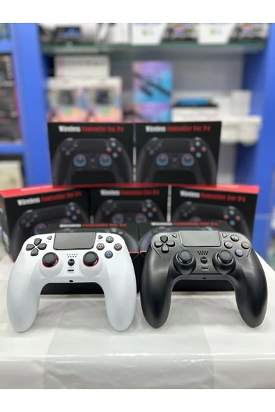 PS4/Pro/Slim/PC Uyumlu Kablosuz Oyun Kumandası | Çift Titreşimli | 6 Eksenli Jiro Sensör | Touchpad - 8