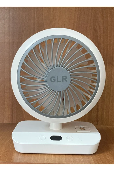 Bilişim Burada Şarjlı Mini Masaüstü Fan 4 Hız Kademeli