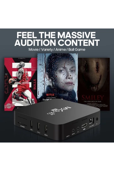 Bilişim Burada MXQ PRO Android Smart TV Box 4K HD 64GB Ram 512GB Rom 2-4GHz 5G WiFi - 5