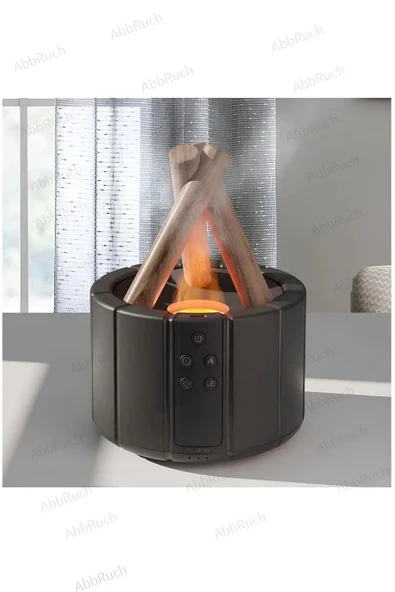 Bonfire Alev Görüntülü Bonfire Oda Nemlendirici Şık Tasarım Uzaktan Kumanda Kontrollü