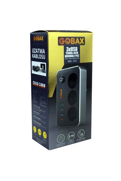 GOBAX MG-103 AKIM KORUMALI PRİZ