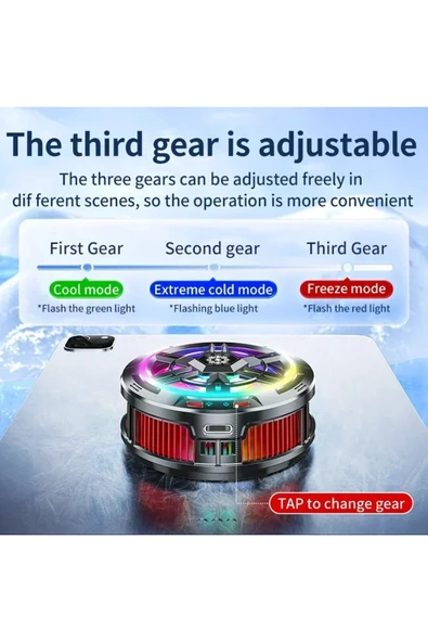 X100 Cep Telefonu Soğutma Fanı Radyatör Manyeti 2 IN 1 Evrensel Oyun için Tablet Soğutucu - 2