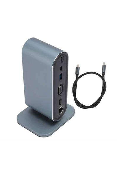 BİLİŞİM BURADA ZR773 12 si 1 Arada Type-C Dock: 4K Güç, Hızlı Şarj, Tam Bağlantı! 4o