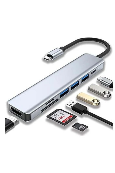 BİLİŞİM BURADA ZR36 TYPE-C 7 PORT CONNECTOR