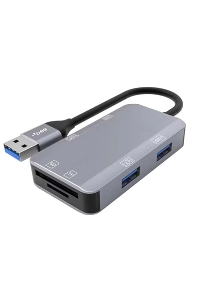 BİLİŞİM BURADA ZR786 6 İN 1 NK-3049HD USB-A MULTİ-FUNCTİON ÇEVİRİCİ