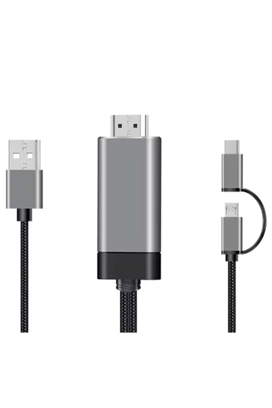 BİLİŞİM BURADA ZR775 LD36 3 İN 1 USB TO HDTV CABLE GÖRÜNTÜ AKTARICI