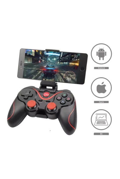 X3 PUBG Kablosuz Standlı Gamepad Telefon Standlı Android, iOS, PC, PS3 Uyumlu - 7