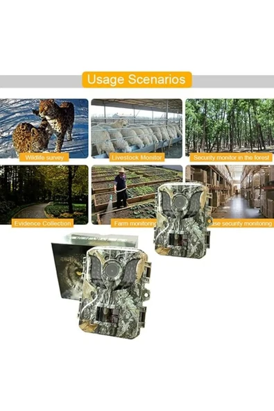 DL005-1 Fotokapan Açık Takip Kamerası IP66 Su Geçirmez Kamera Kızılötesi Gece Görüş - 7