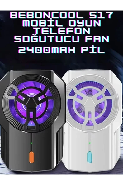 Bilişim Burada S17 2400mAh Yarı İletken Mobil Oyun Kablosuz Telefon Soğutucu Fan - 2