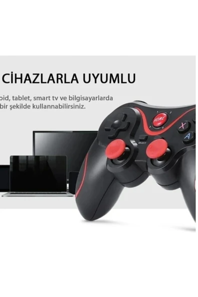 X3 PUBG Kablosuz Standlı Gamepad Telefon Standlı Android, iOS, PC, PS3 Uyumlu - 5