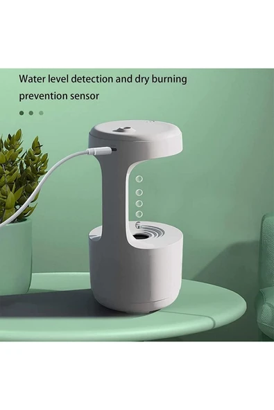 Bilişim Burada Anti-Yerçekimi Ultrasonik Nemlendirici Çift Kapanma Koruma Ev/Ofis için - 5