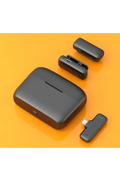 Bilişim Burada SK690 Kablosuz Yaka Mikrofonu Type-C Şarj Giriş 2 Adet - 5