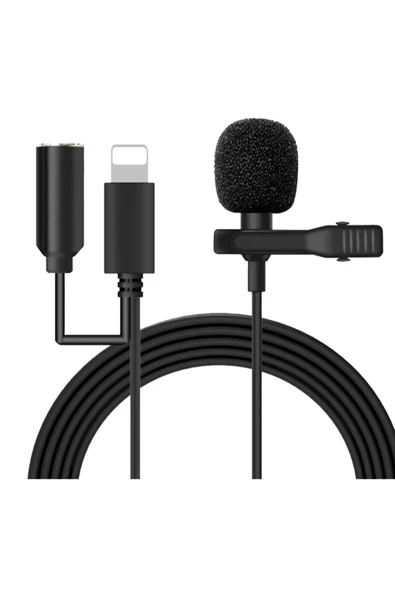 BİLİŞİM BURADA ZR406 JH041A LİGHTNİNG KABLOLU KULAKLIKLI MİKROFON