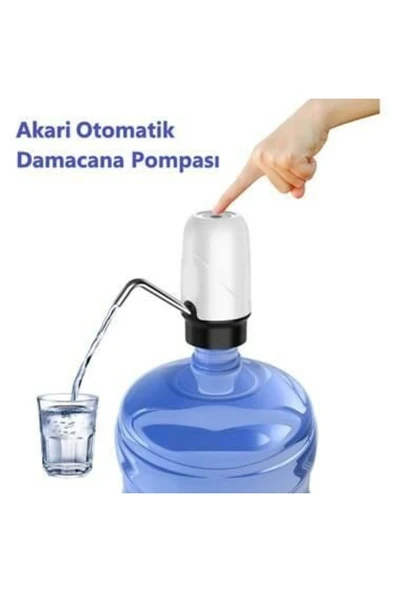 AKARİ USB ŞARJ EDİLEBİLİR PİLLİ MİNİ SU POMPASI