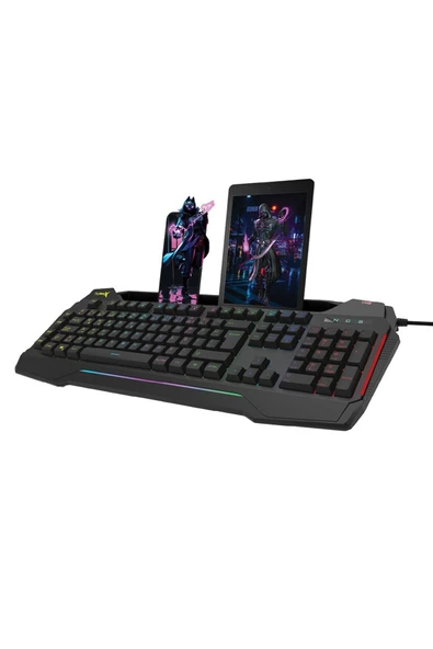 Klavye Gıantpeak Usb Kablolu Sese Duyarlı Rgb Işıklı Makro Gamıng - 3