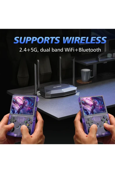 Bilişim Burada R36XX Wİfi Özellikli Retro El Oyun Konsolu 64GB 15.000+ Oyun Çift Çipli Arkos uyumlu - 8
