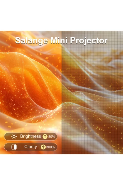 JY320 Mini Projektör 1280x720, BT5.0, Android 13, 1080P destekli, taşınabilir sinema keyfi. - 4