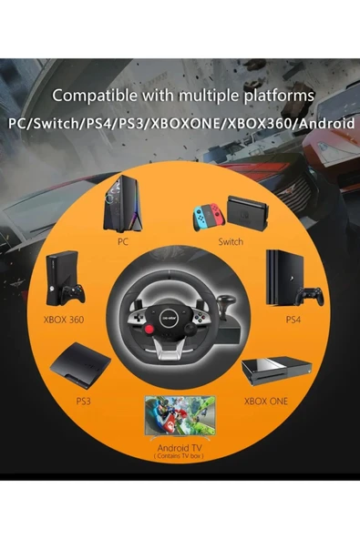 NS-9887 PC Playstation 3/4 XBOX One/Series X/Switch ve Android Uyumlu Direksiyon - 2