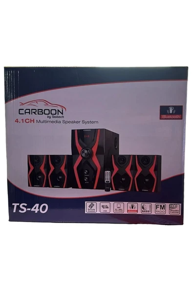 Ts-40 Serisi Bluetoothlu 4+1 Dijital Ekran Radyolu Usb Tf Destekli Ses Sistemi 52 Watt - 4