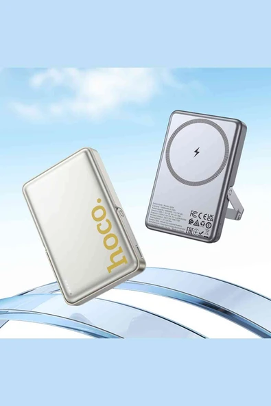 Hoco Q36A Sunlight 10.000 mAh 20W Type-C Çıkışlı PD Kablosuz Şarj Özellikli Standlı Powerbank - Resim 10
