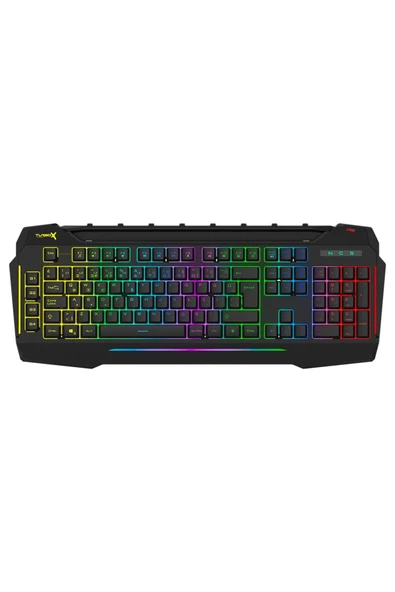 Klavye Gıantpeak Usb Kablolu Sese Duyarlı Rgb Işıklı Makro Gamıng