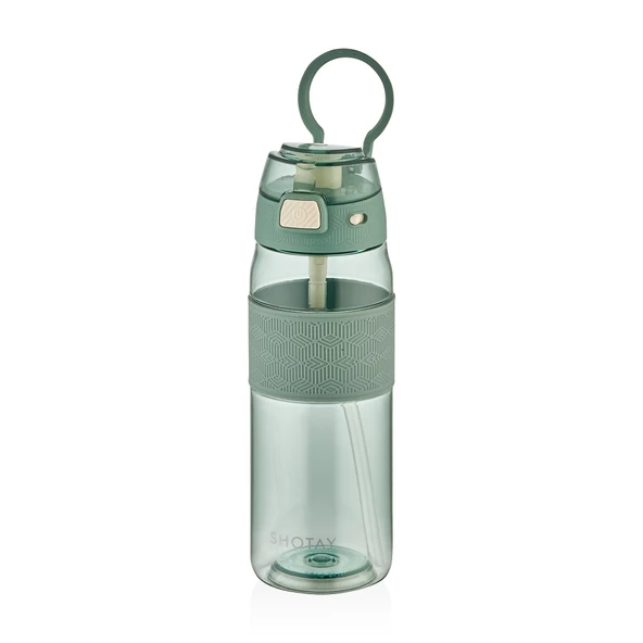 Shotay ST-7202 600ml Yeşil Pipetli Tritan Matara