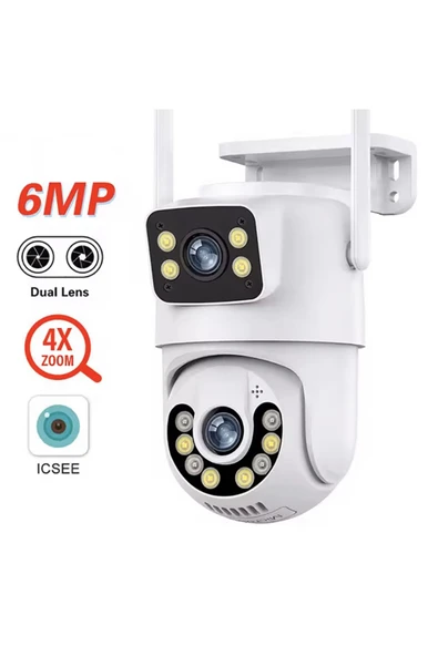 Çift Kameralı Gece Görüşlü Full HD Kablosuz wifi ip Akıllı güvenlik kamerası - 2