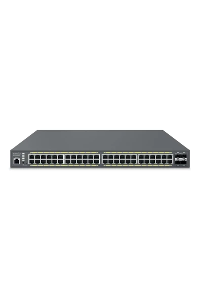 Ecs1552fp Poe+ Switch 48 X 10/100/1000 Port, 4 X Sfp+ 10gig Port, L2+ 48-port Poe+, 740w