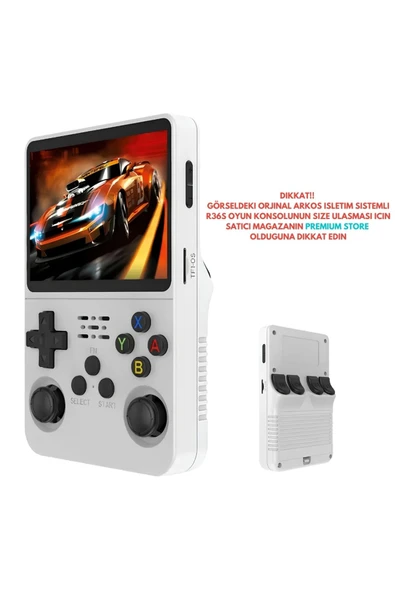 R36s Oyun Konsolu El Atarisi  Arkos İşletim Sistemi 64 Gb Hafıza +15.000 Oyun 3.5 Inch Ekran
