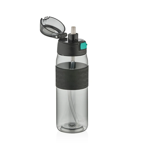 Shotay ST-7202 600ml Siyah Pipetli Tritan Matara - 2