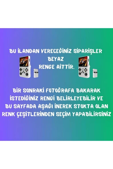 R36s Oyun Konsolu El Atarisi  Arkos İşletim Sistemi 64 Gb Hafıza +15.000 Oyun 3.5 Inch Ekran - 2