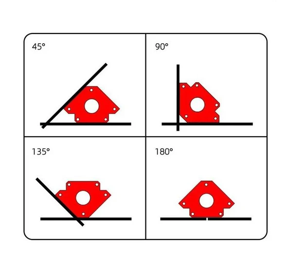 75LBS 33KG Destekli Manyetik Kaynak Lehinleme Gönye Tutucu - 5