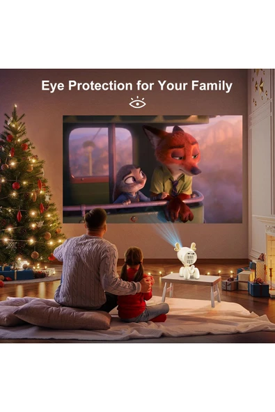 JY320 Mini Projektör 1280x720, BT5.0, Android 13, 1080P destekli, taşınabilir sinema keyfi. - 6