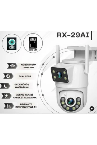 RX-29AI ÇİFT LENS FULL HD SESLİ IP KAMERA