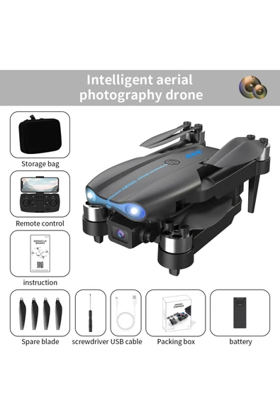 E99 Max Rc Uçak Drone Hd Çift Lens Uygulaması Uzaktan Kumanda 2 Pil İle