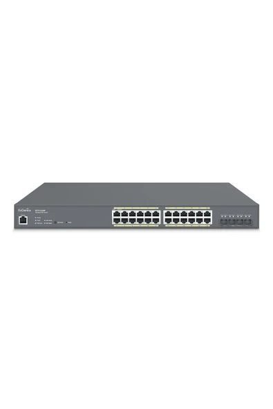 Ecs1528fp Poe+ Switch 24 X 10/100/1000 Port, 4 X Sfp+ 10gig Port, L2+ 24-port Poe+, 410w