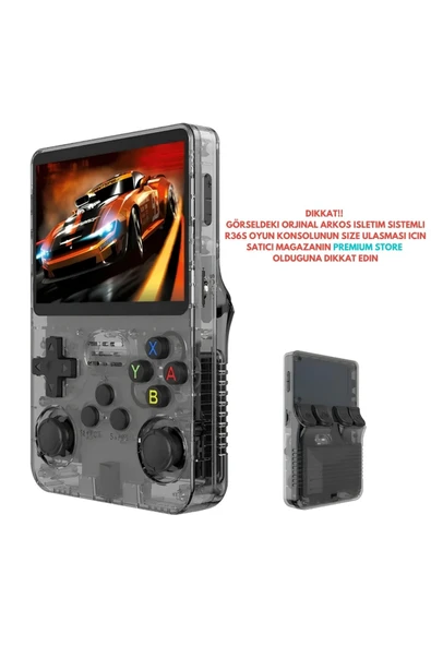 R36s Oyun Konsolu El Atarisi  Arkos İşletim Sistemi 64 Gb Hafıza +15.000 Oyun 3.5 Inch Ekran