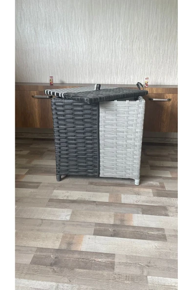 DENART GARDEN RATTAN KİRLİ SEPETİ - 3