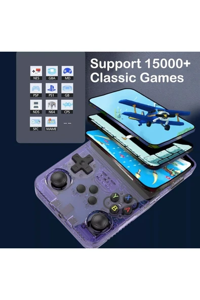 Bilişim Burada R36XX Wİfi Özellikli Retro El Oyun Konsolu 64GB 15.000+ Oyun Çift Çipli Arkos - 5