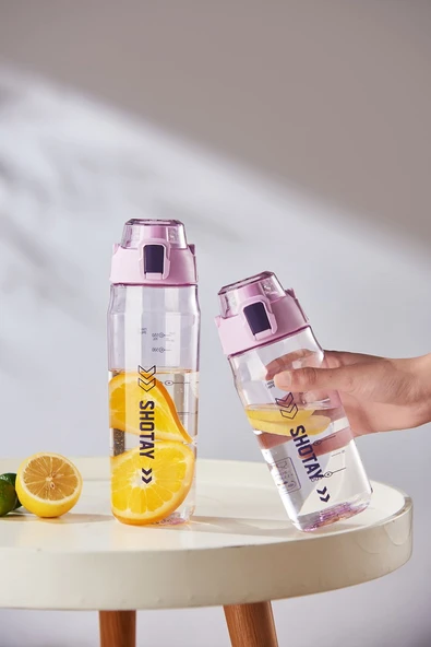 Shotay ST-7206 600ml Beyaz Plastik Matara - 3